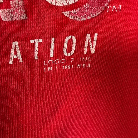 Vintage Logo 7 Portland Trail Blazers Crewneck – Men’s XL – Perfectly Distressed - Picture 4 of 11